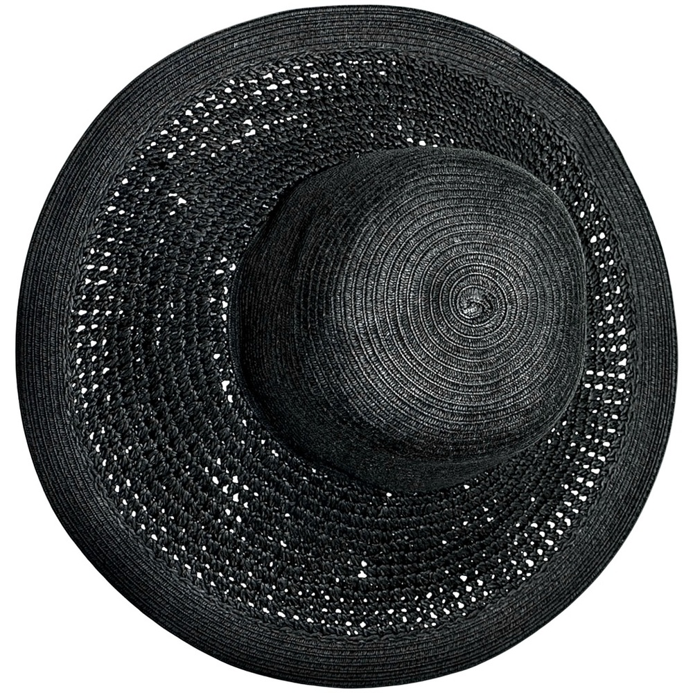 J.Crew Black Wide Brim Sun Hat - One Size - Picture 6 of 12